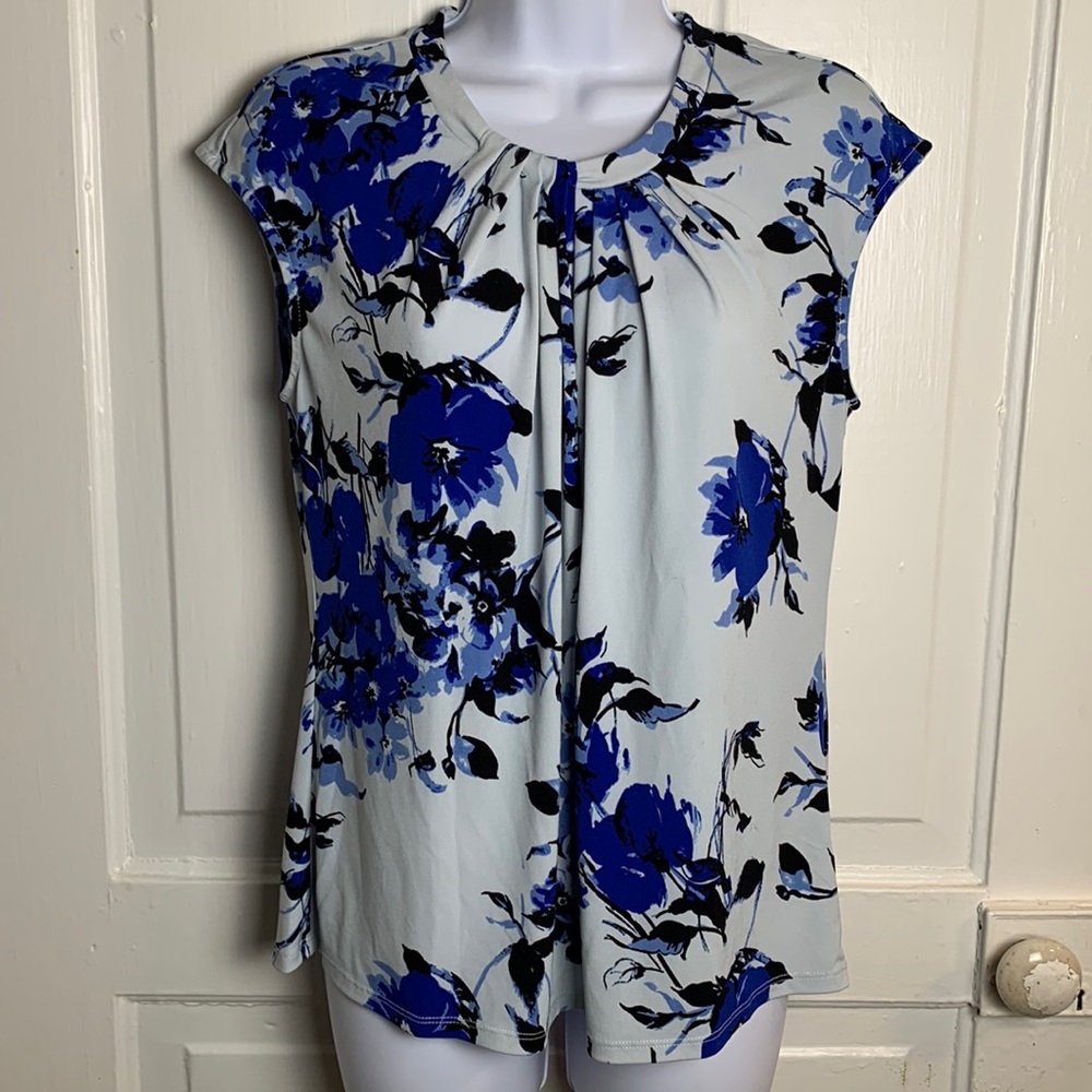 Liz Claiborne Career Floral Blouse Size S
